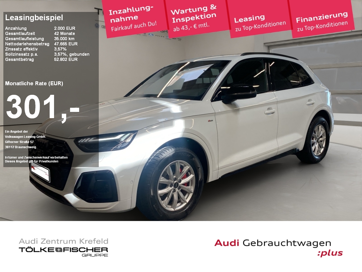 Q5 35 2.0 TDI S-Line AHK S-line ACC FLA LM SHZ