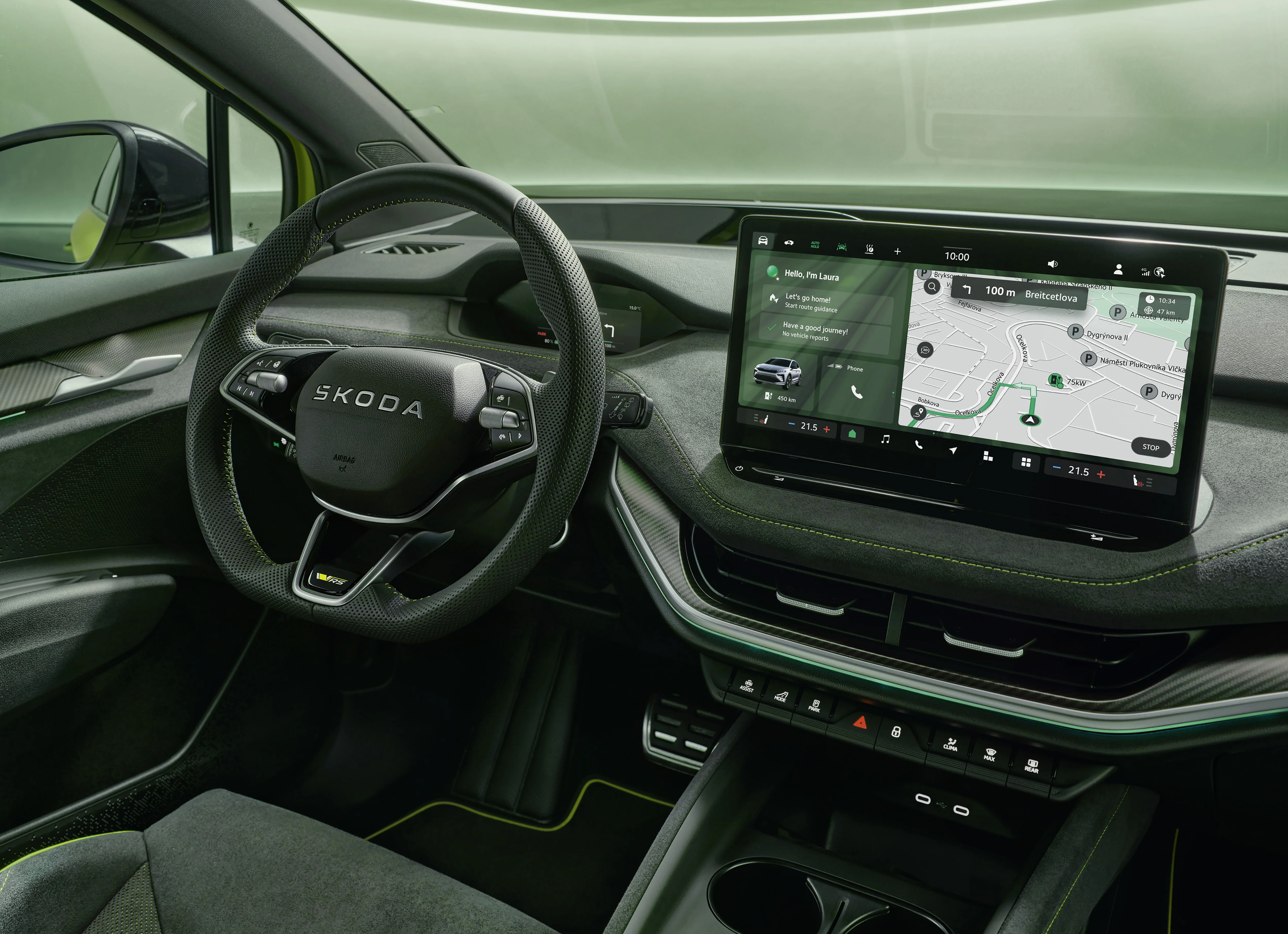 Ein Blick ins Interior: das Cockpit.