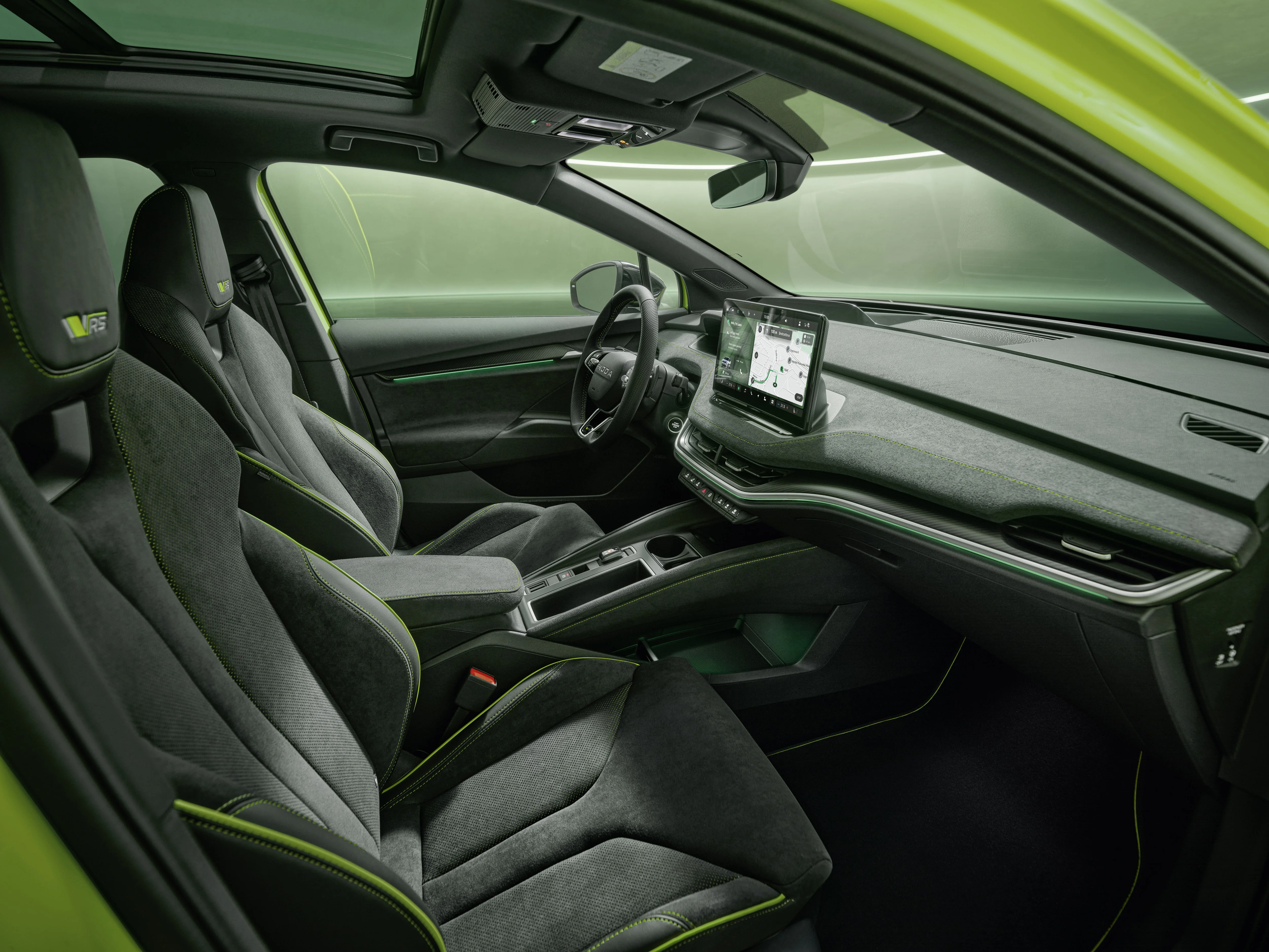 Das Interior des Škoda Enyaq RS