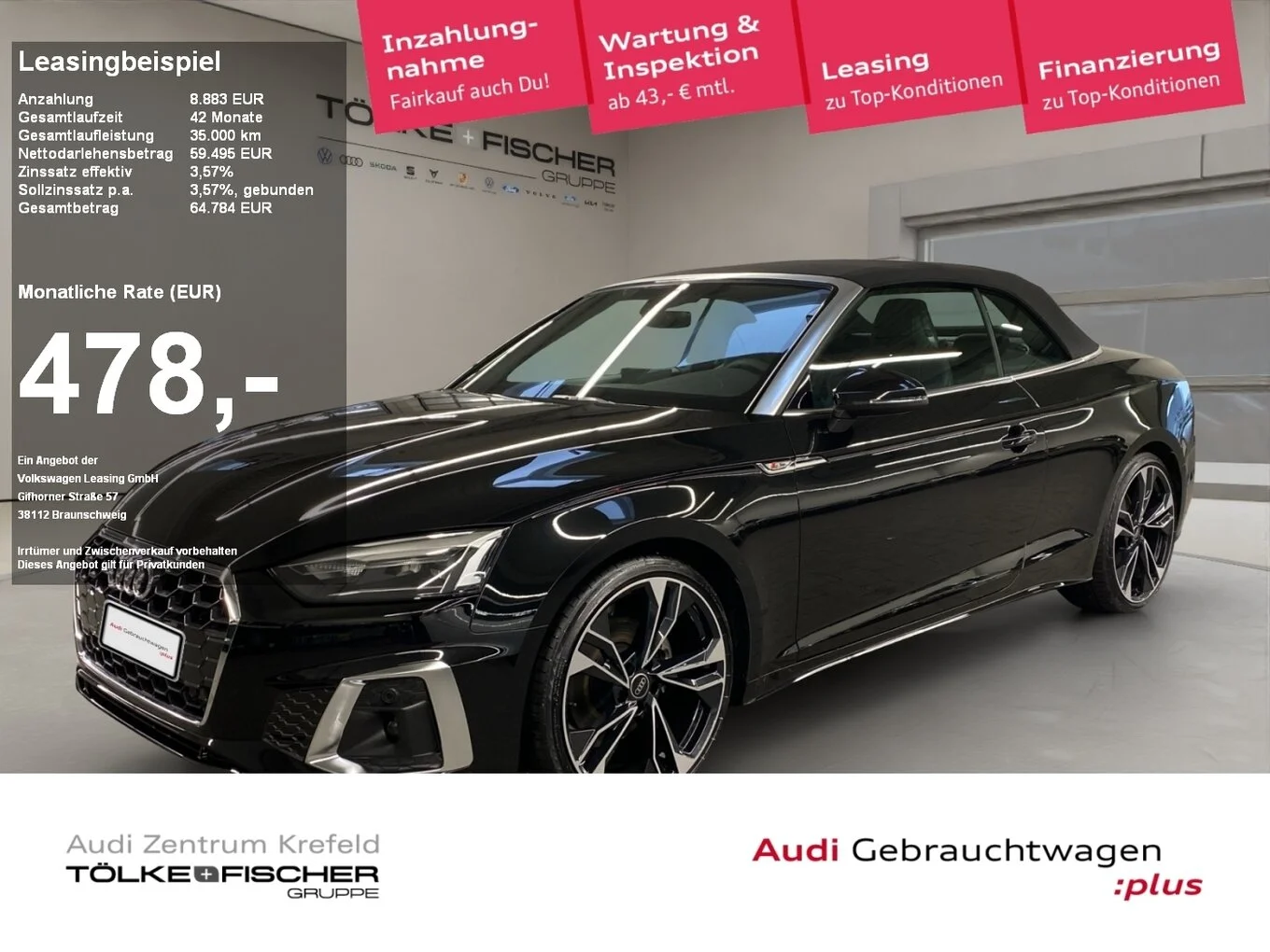 Audi A5 Cabriolet 35 2.0 TFSI