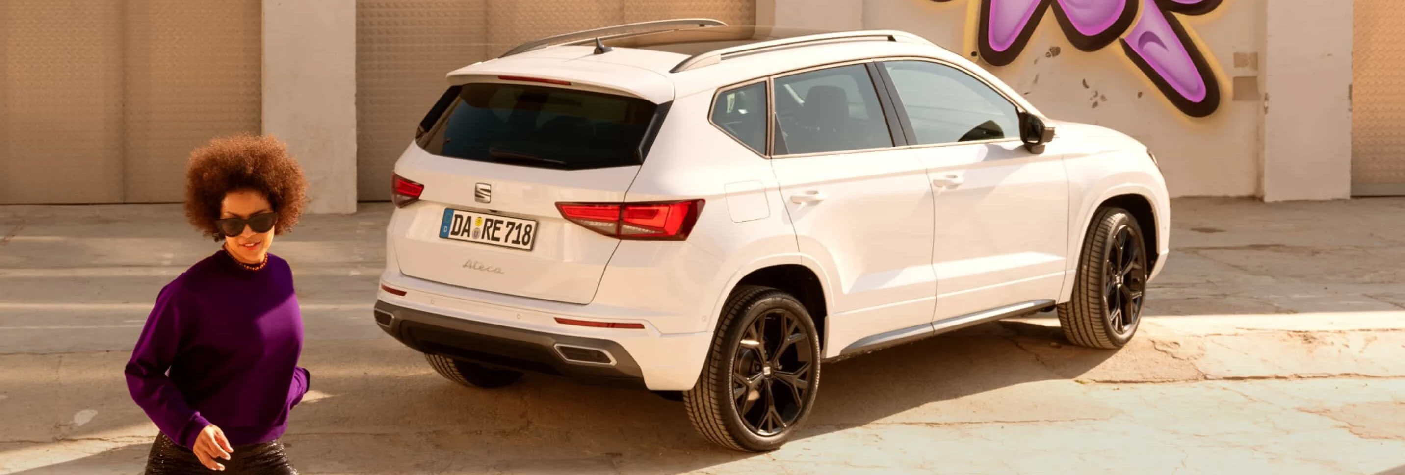 Das Exterior des Seat Ateca in der Seiten- und Heckansicht