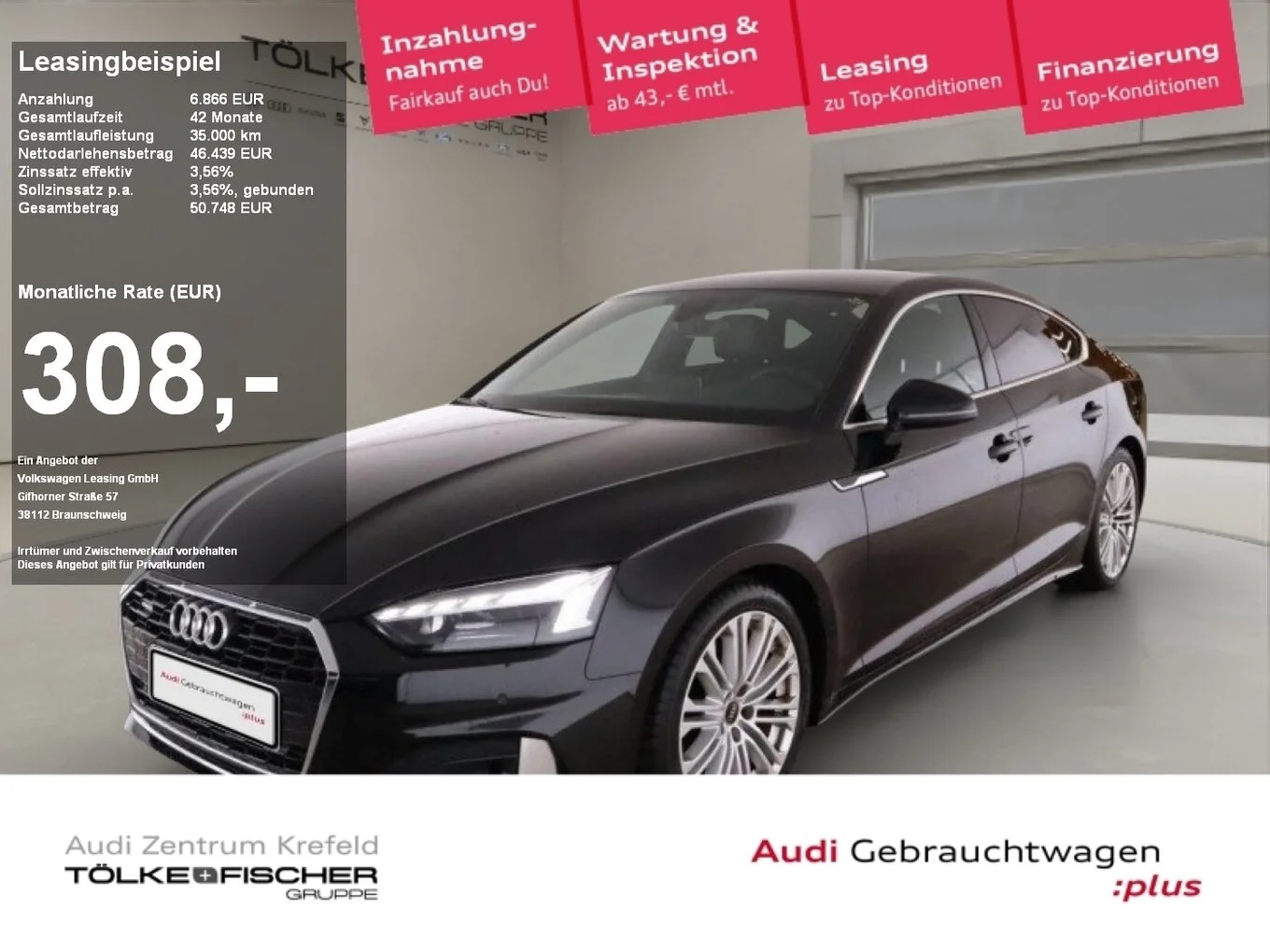 Audi A5 Sportback 40 2.0 TFSI quattro advanced