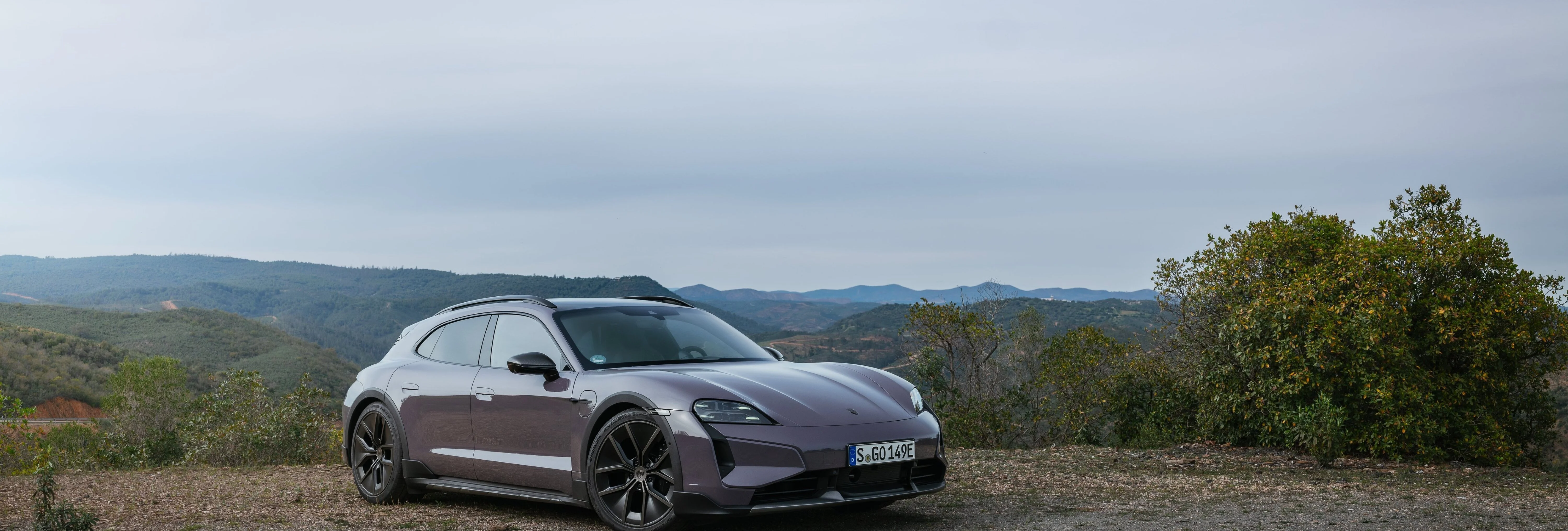 Das Exterior des neuen Porsche Taycan Turbo S .