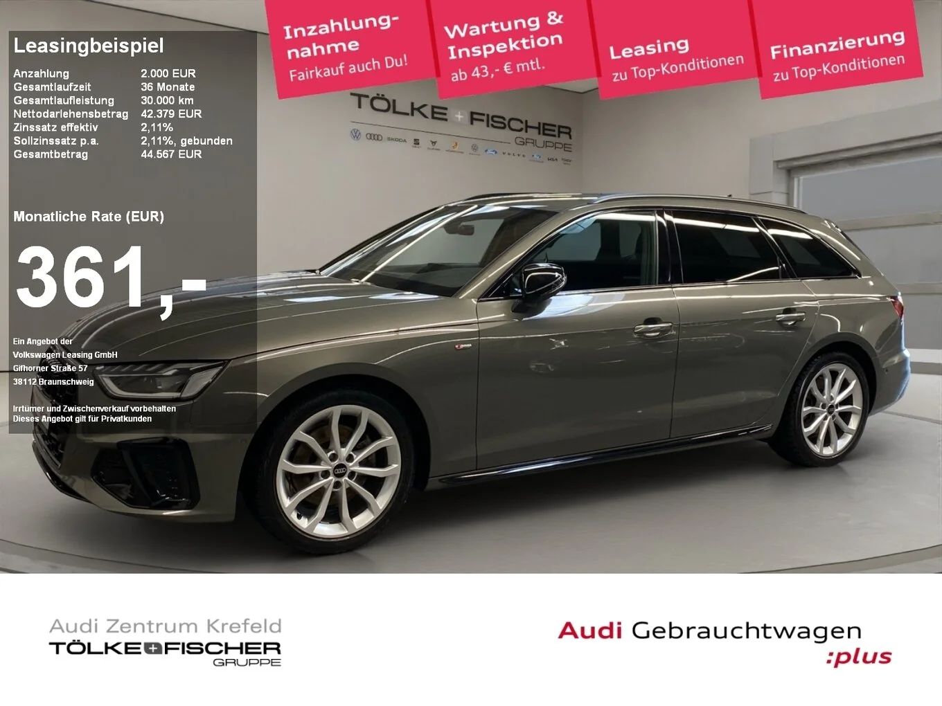 Audi A4 30 2.0 TDI Avant S-Line