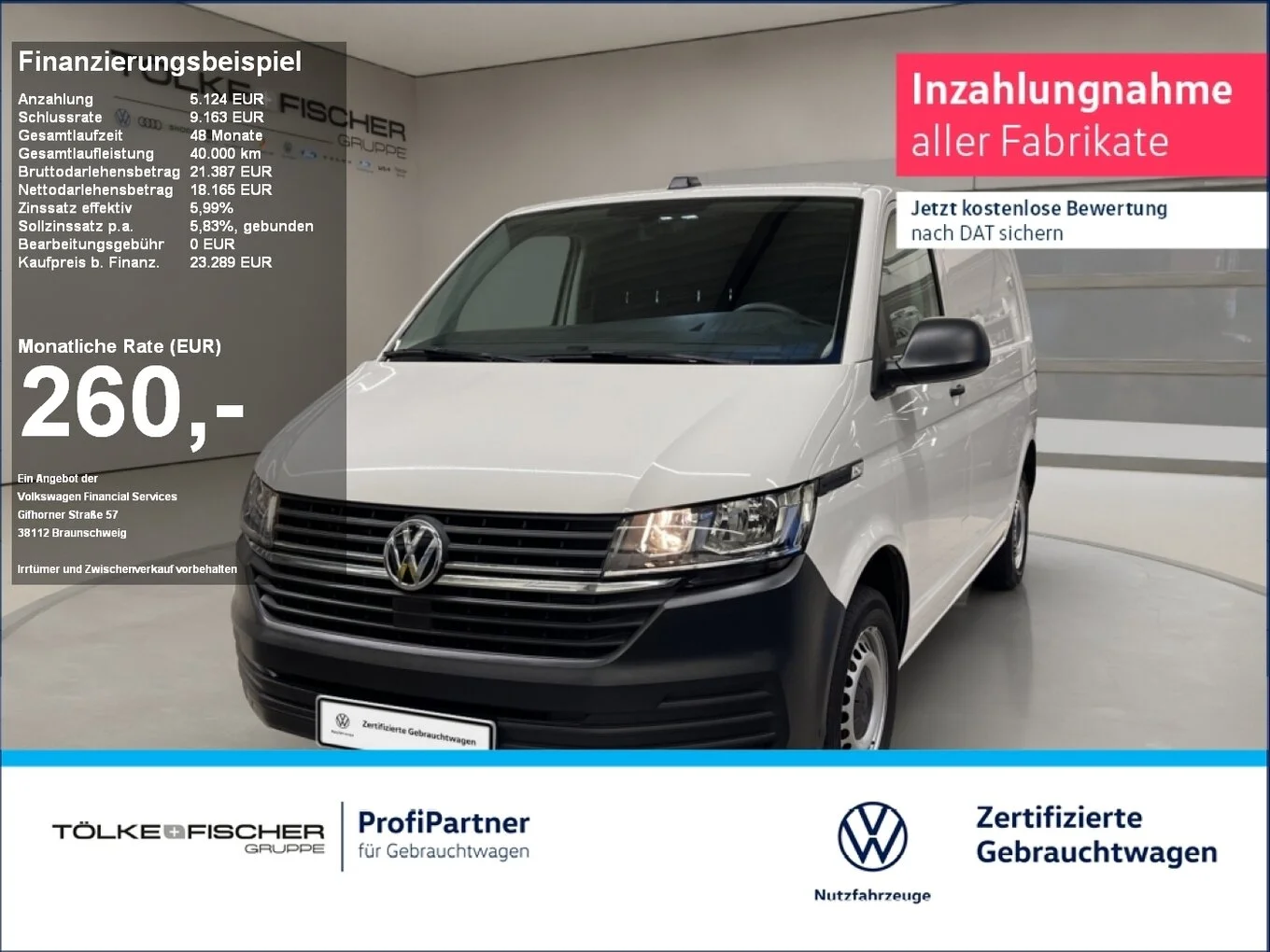 VW T6.1 Transporter Kasten 2.0 TDI