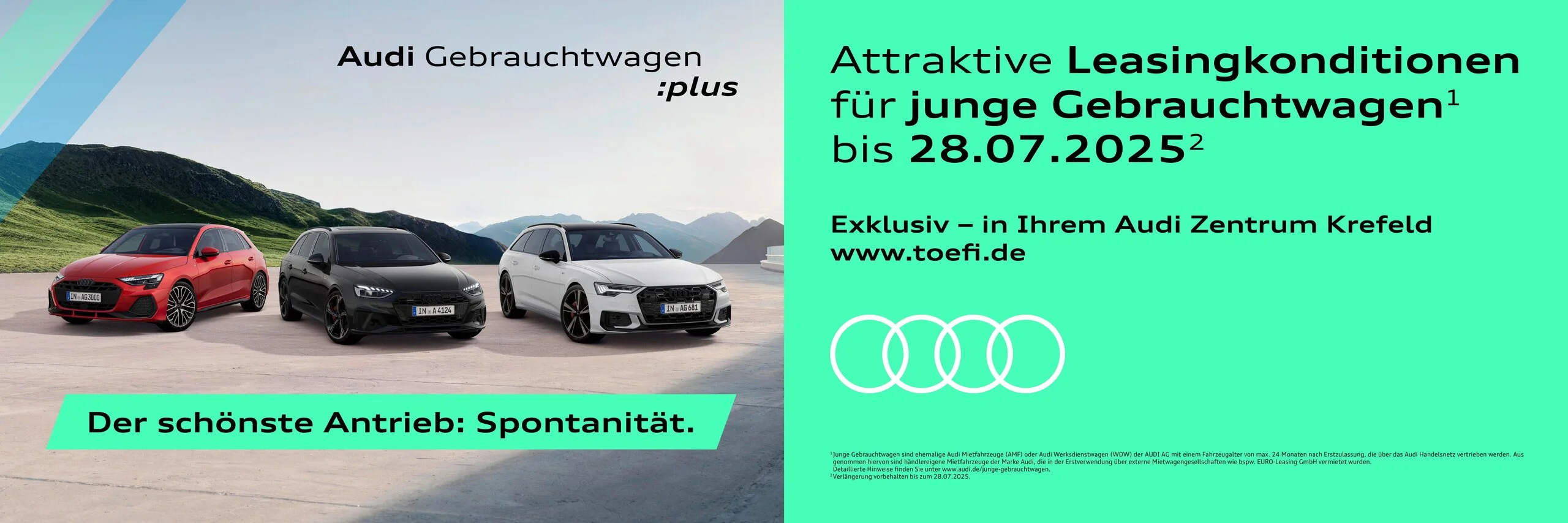 Audi Gebrauchtwagen :plus Wochen Sommer 2025