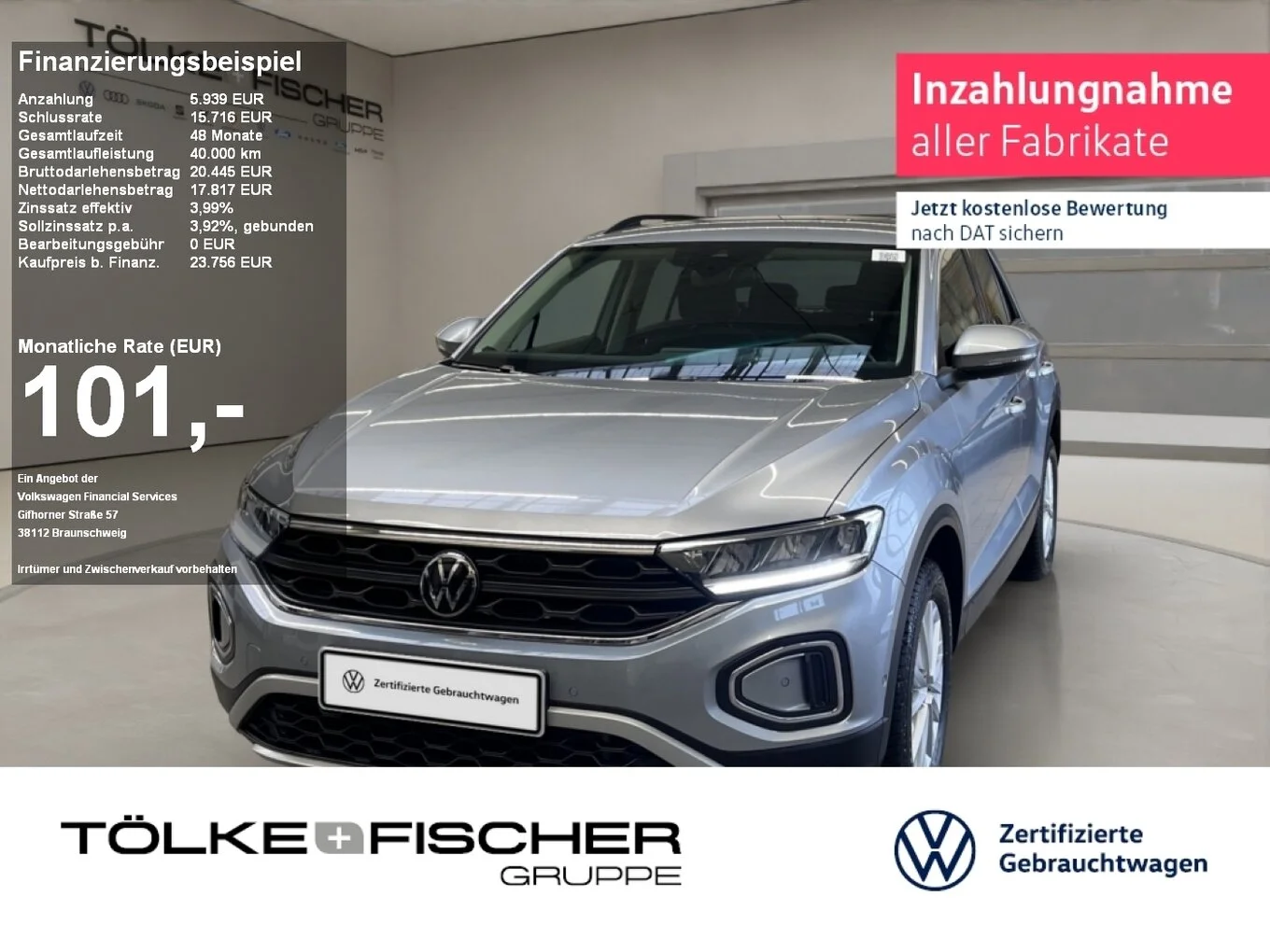 VW T-Roc Life 1.0 TSI