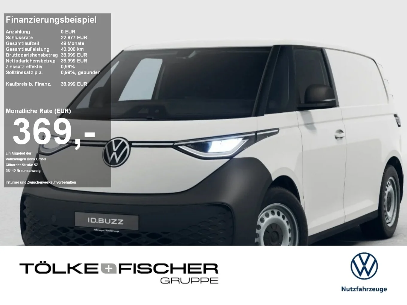 VW NFZ ID. Buzz Cargo Pure