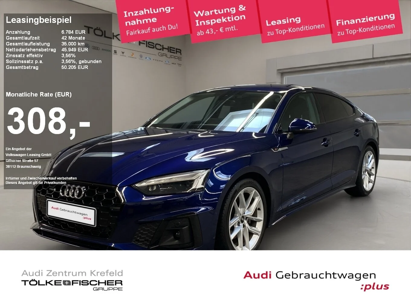 Audi A5 Sportback 40 2.0 TFSI quattro
