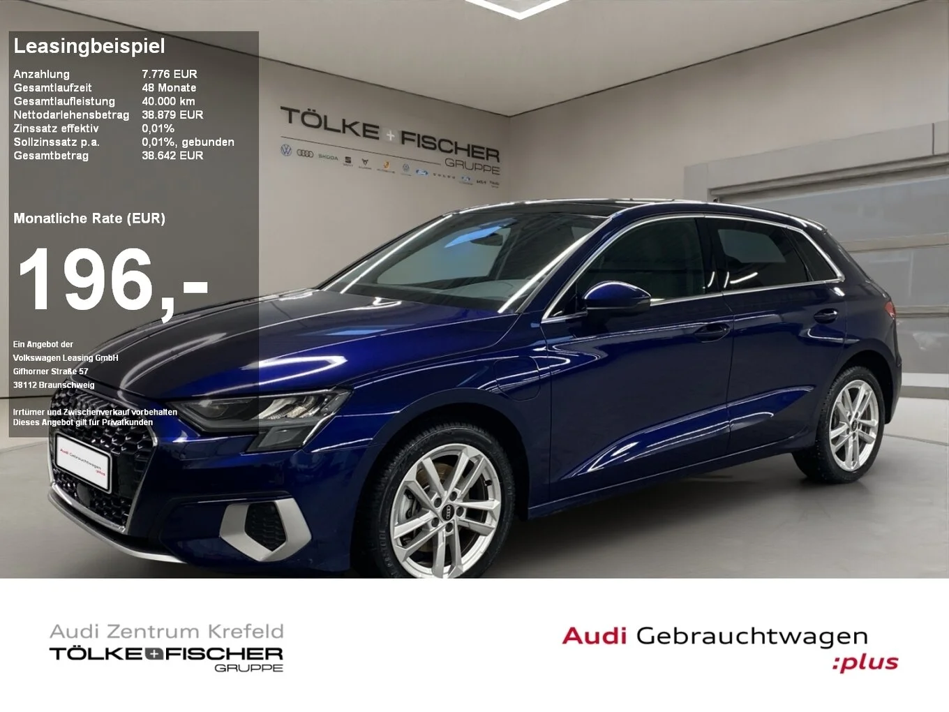 Audi A3 Sportback 40 1.4 TFSI e advanced