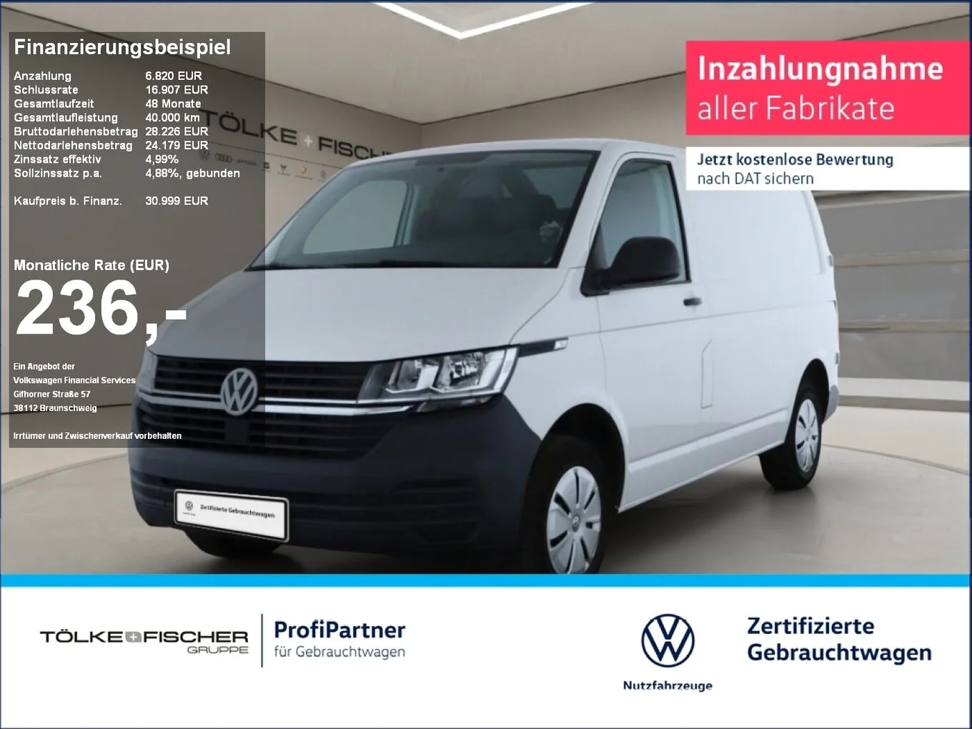 VW T6.1 Transporter Kasten 2.0 TDI