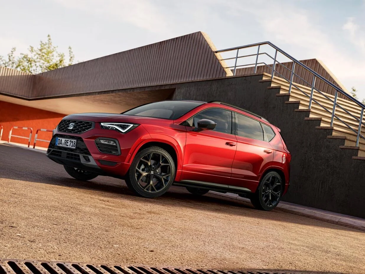 Der Seat Ateca in roter Lackierung