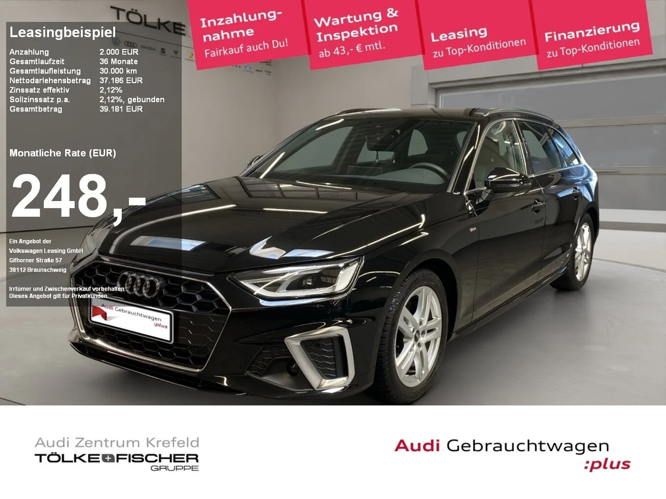 Audi A4 35 2.0 TFSI Avant S-Line
