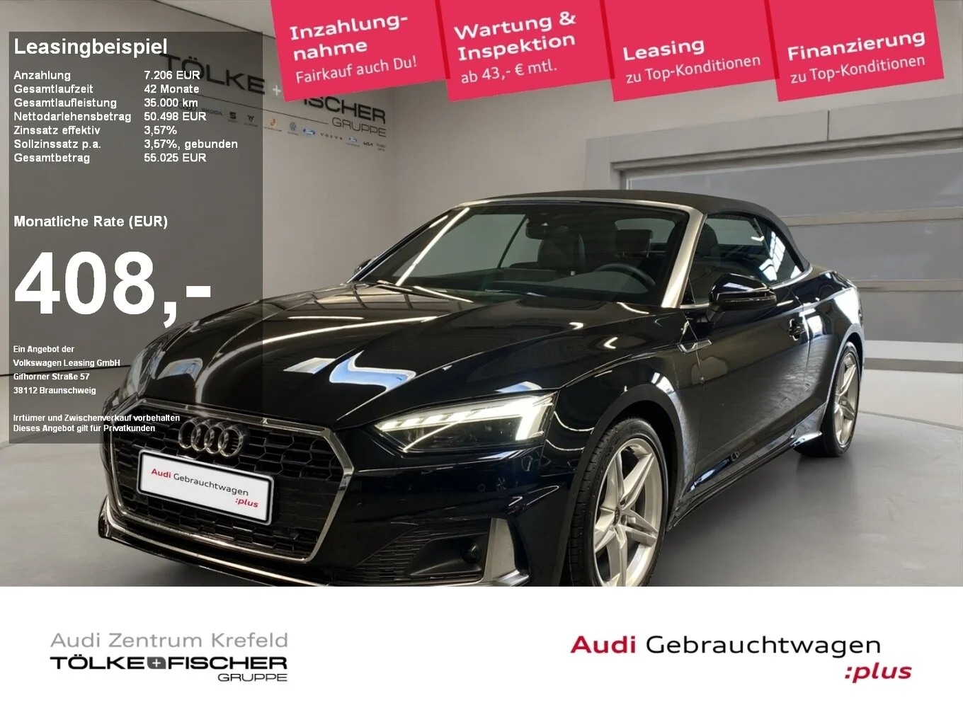 Audi A5 Cabriolet 40 2.0 TFSI advanced