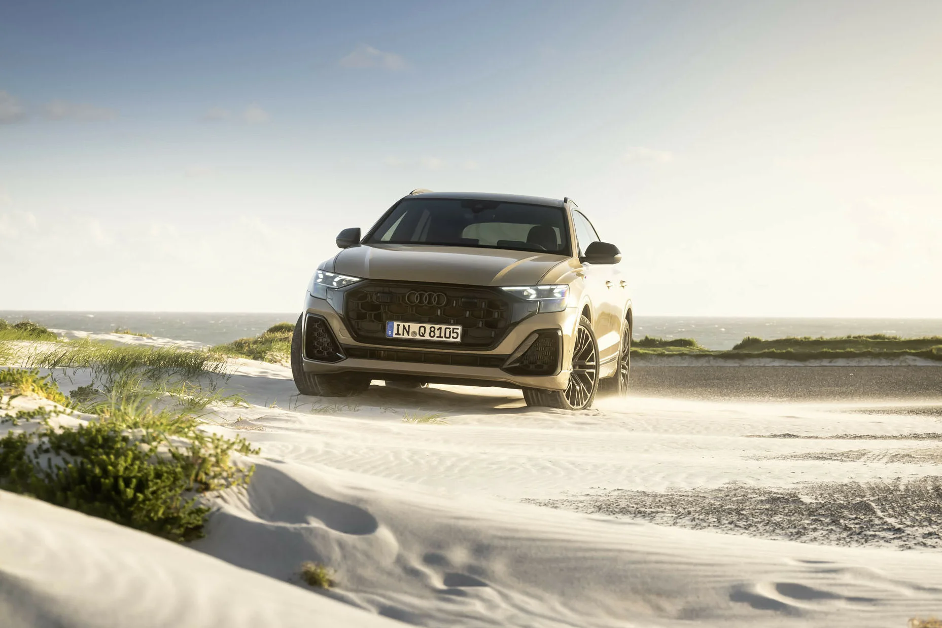 Der Audi q8 in der Frontansicht