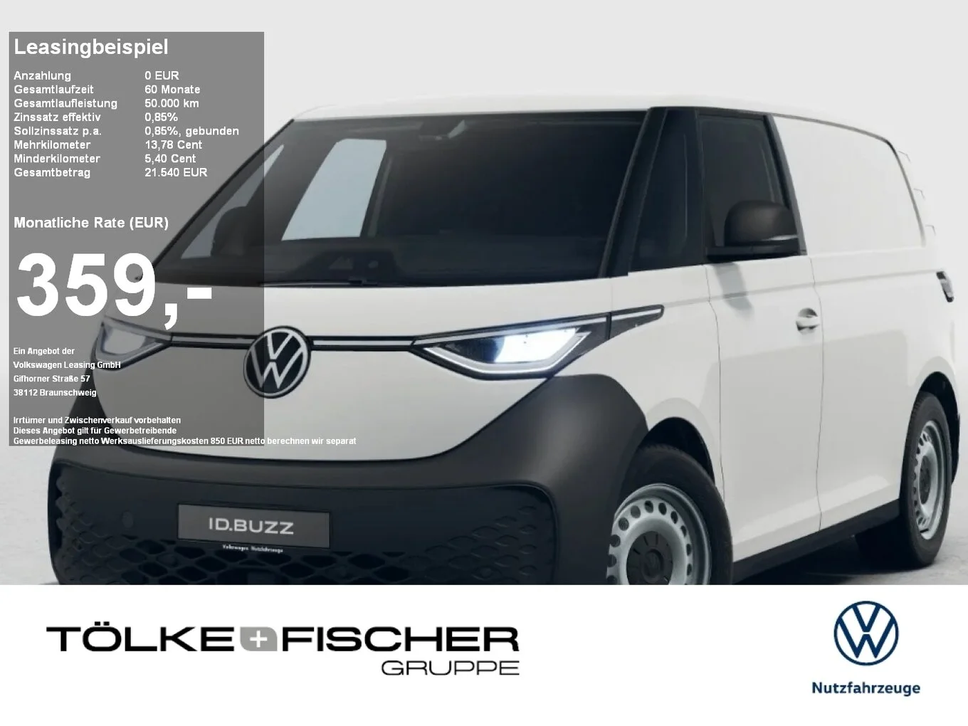 VW NFZ ID. Buzz Cargo Pure