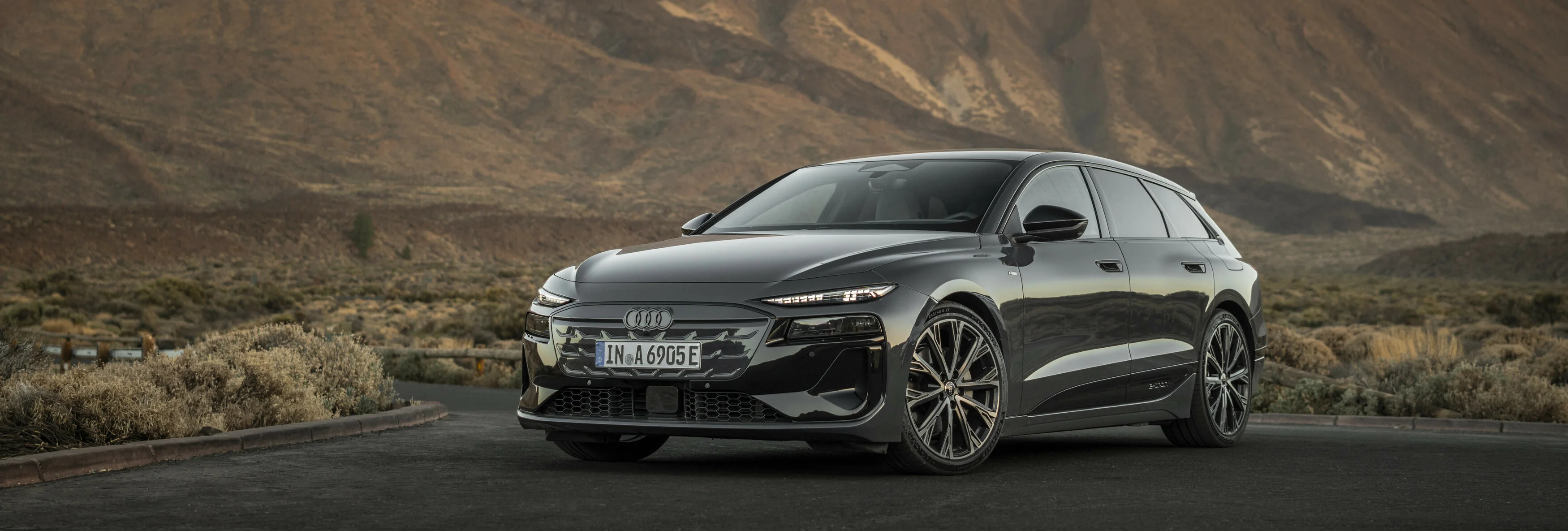 Blick auf das Exterior des Audi A6 etron