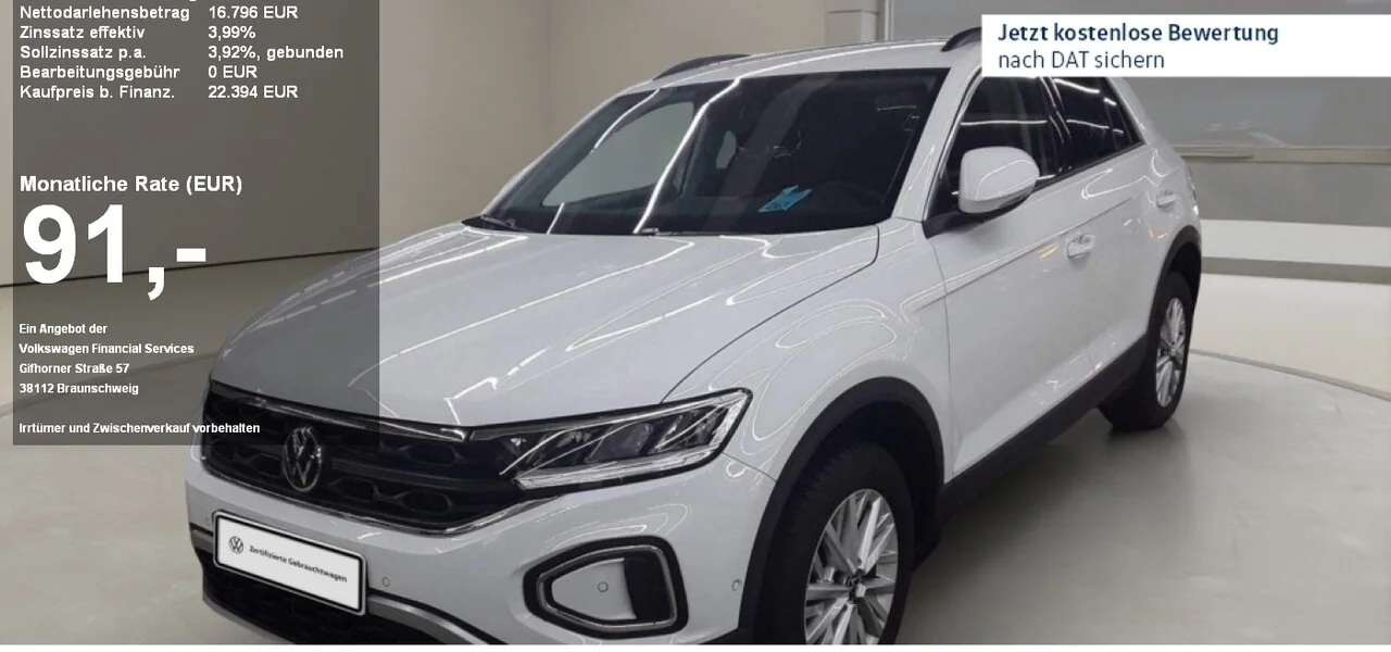 VW T-Roc 1.0 TSI Life