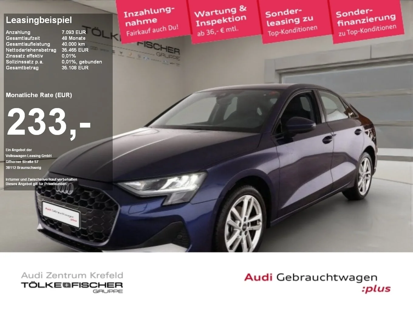 Audi A3 35 1.5 TFSI advanced