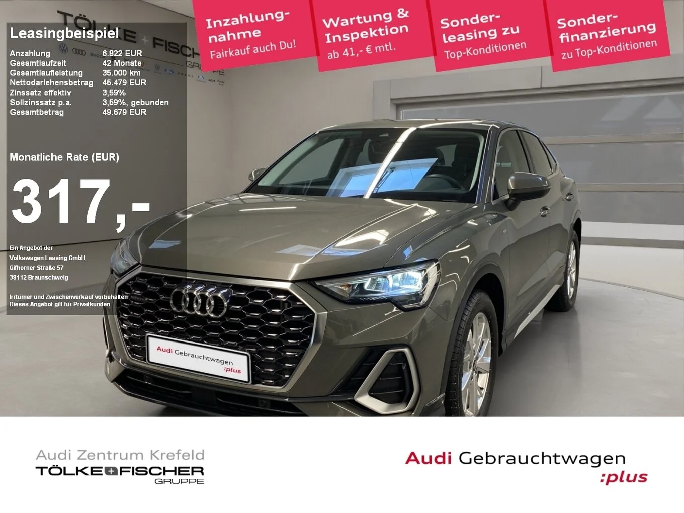Audi Q3 Sportback 35 2.0 TDI quattro S-Line