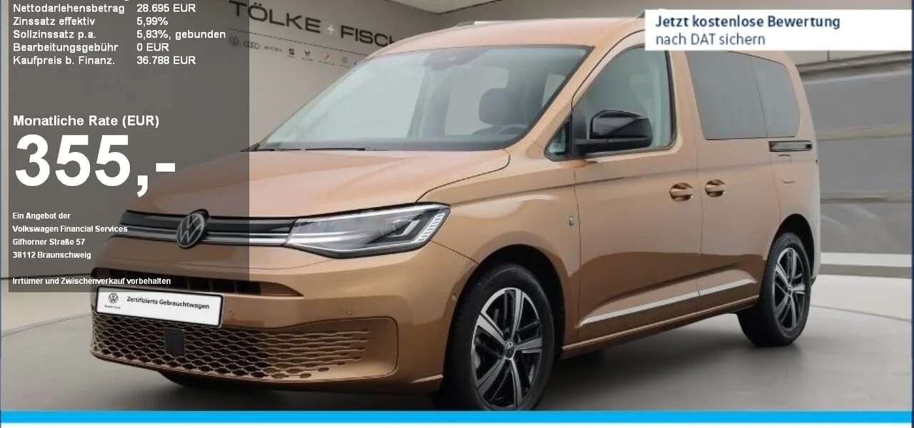 VW Caddy 1,5 TSI Style
