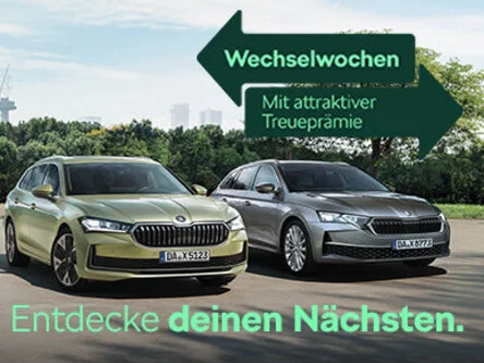 DIE ŠKODA WECHSELWOCHEN SIND DA.