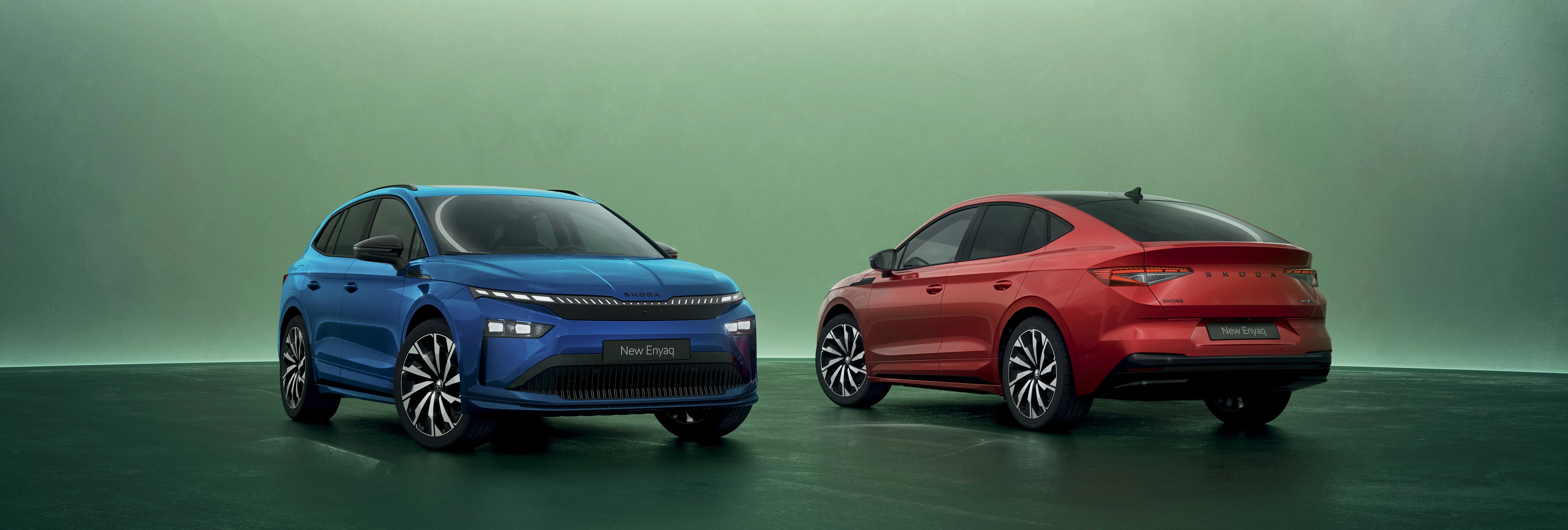 Die Modellfamilie des Skoda Enyaq: SUV und Coupé