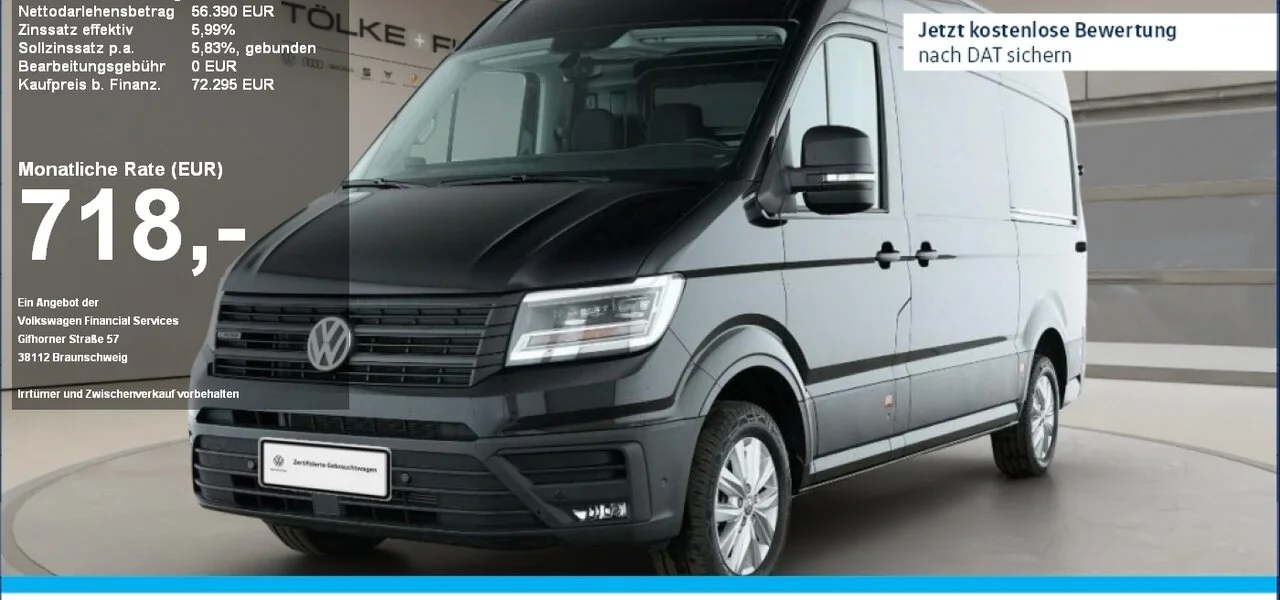 VW Crafter Kasten 35 mittellang Hochdach