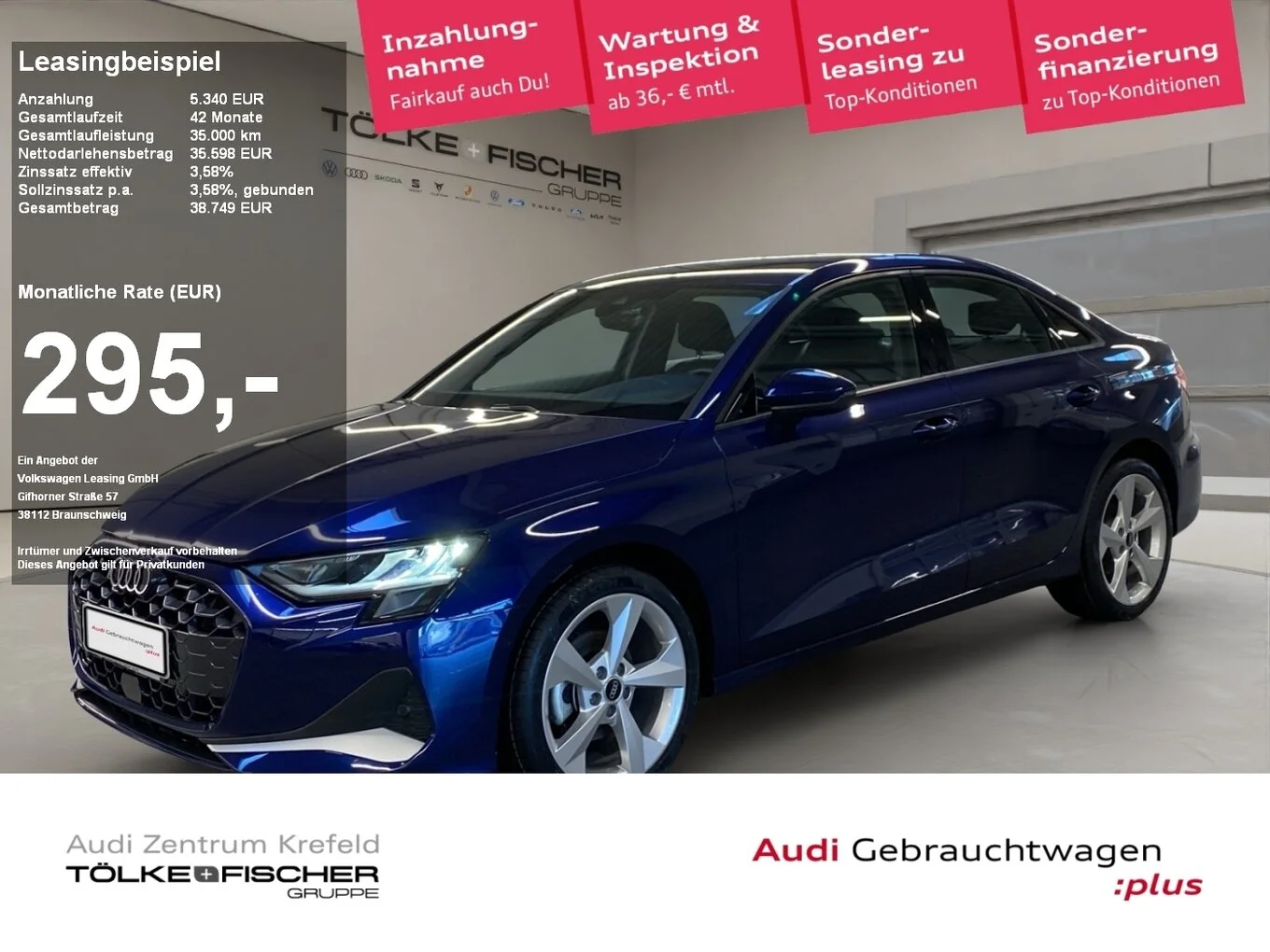 Audi A3 35 2.0 TDI advanced