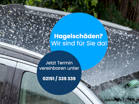 Hagelschaden? Jetzt Reparaturtermin direkt vereinbaren!
