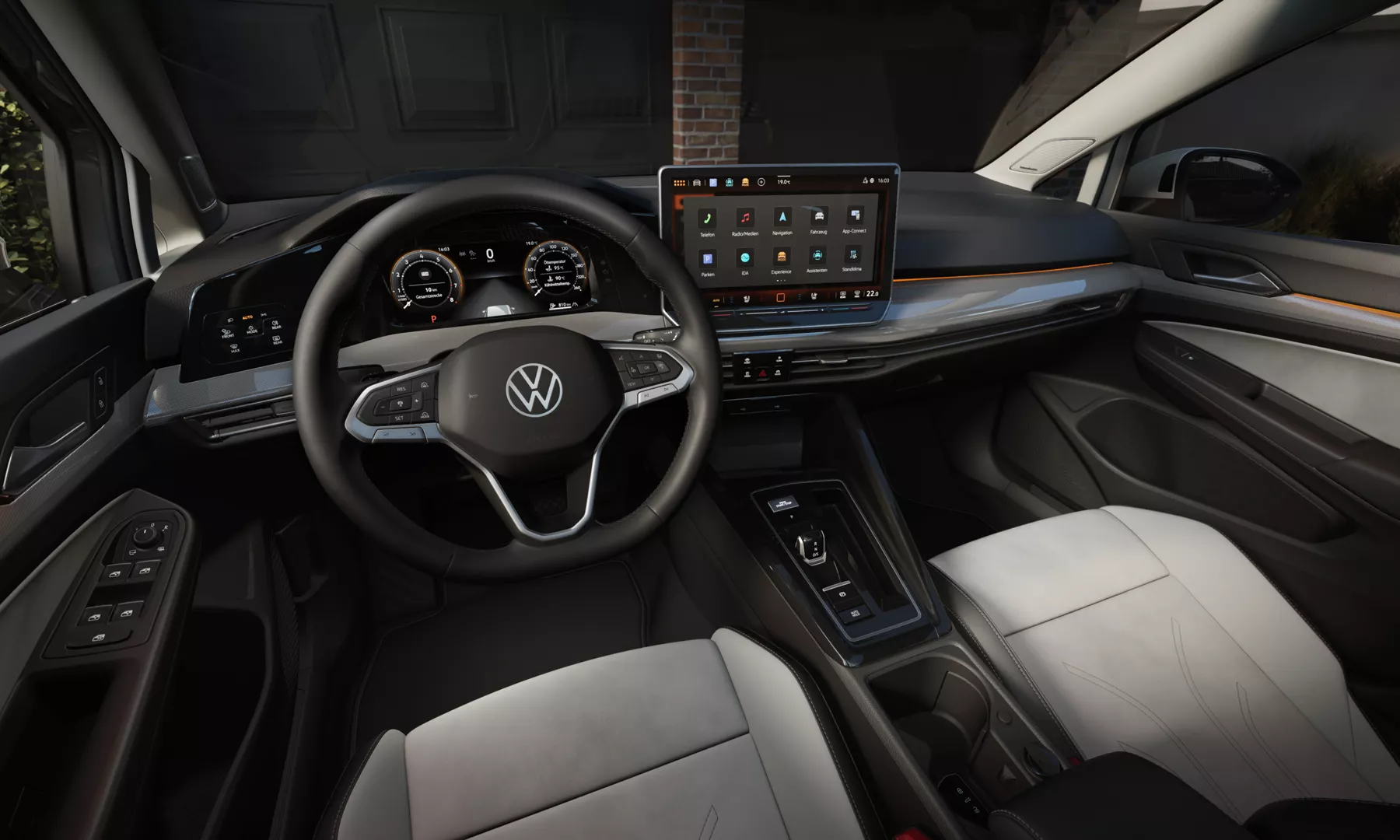 Das Interior des VW Golf Variant.