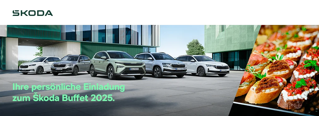 Das Škoda Buffet 2025 und der neue Škoda Elroq