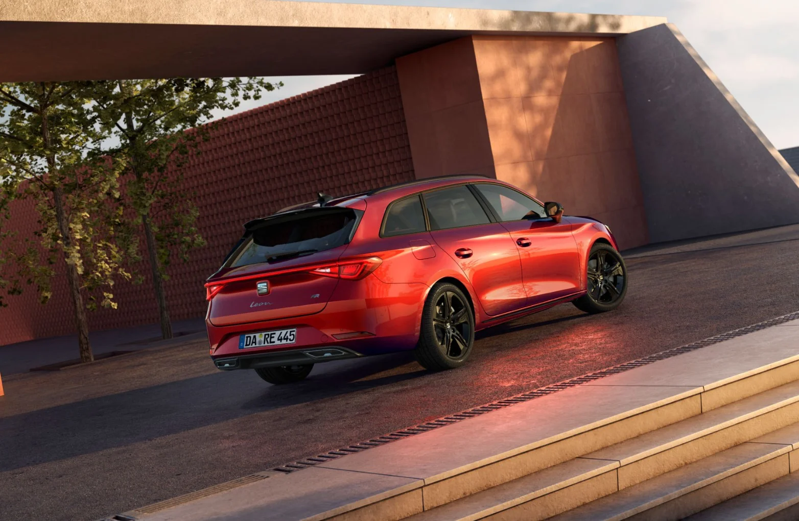 Der Seat Leon Sporttourer in der Heckansicht