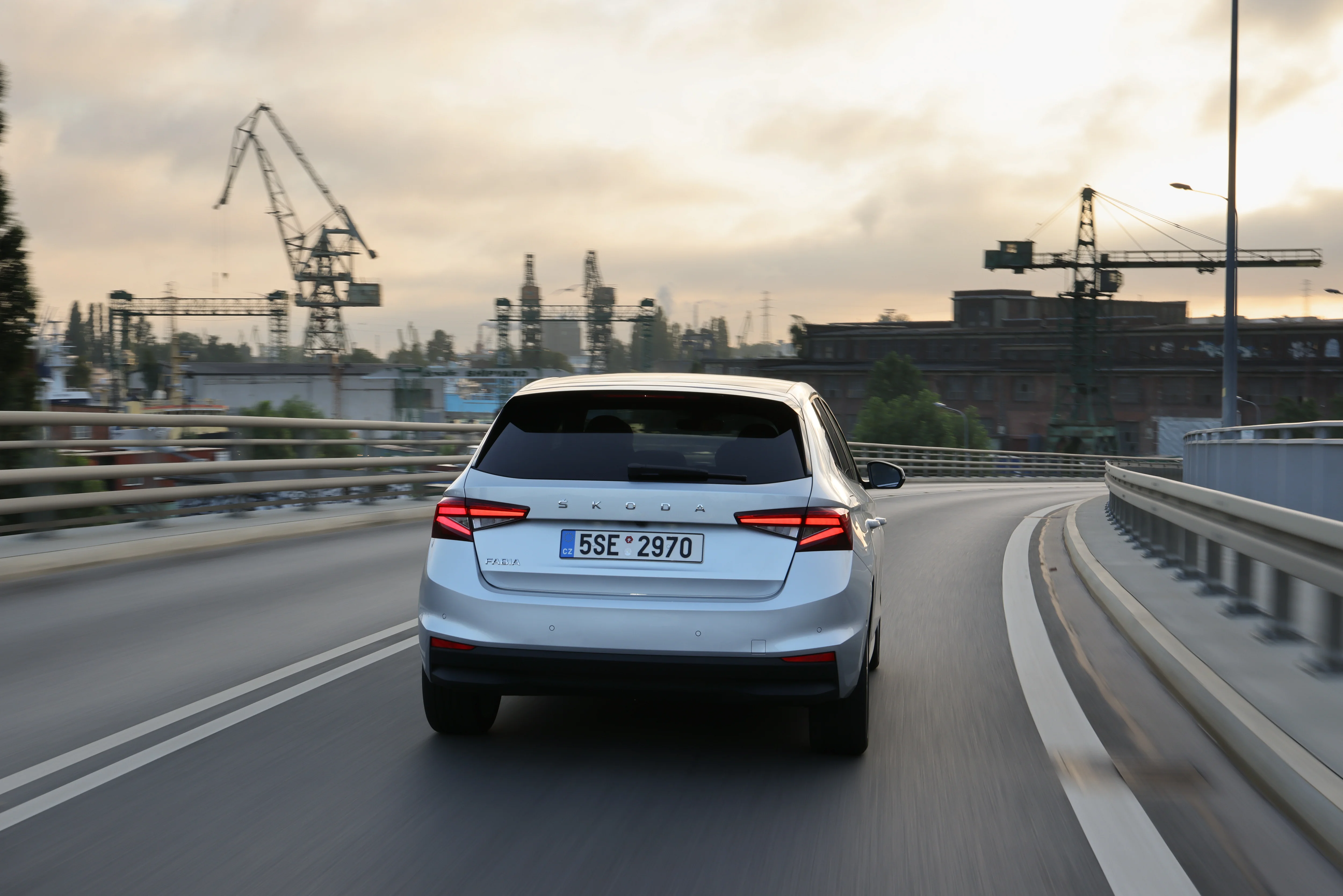 Heckansicht des Skoda Fabia Tour