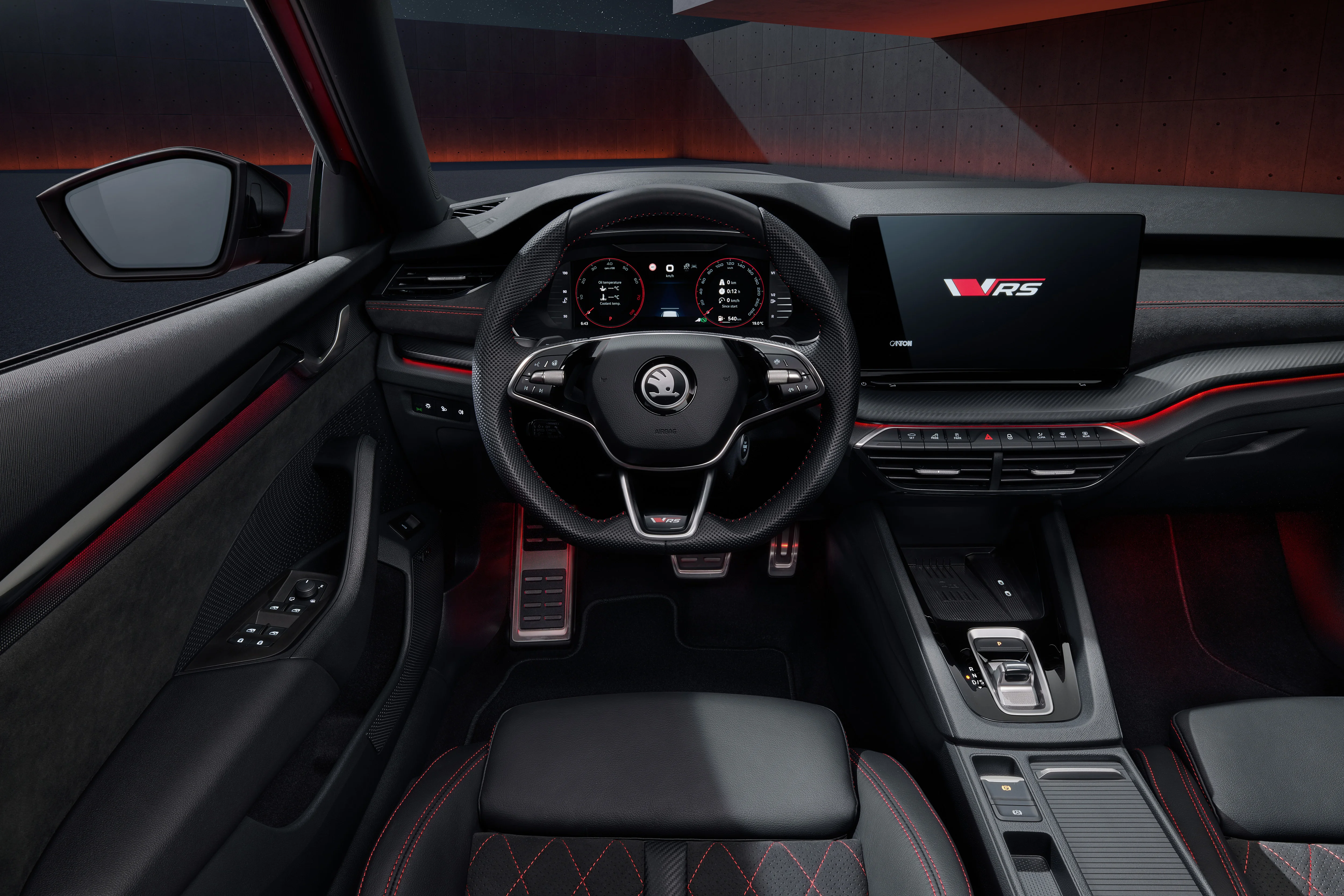Das Virtual Cockpit des Skoda Ogtavia RS