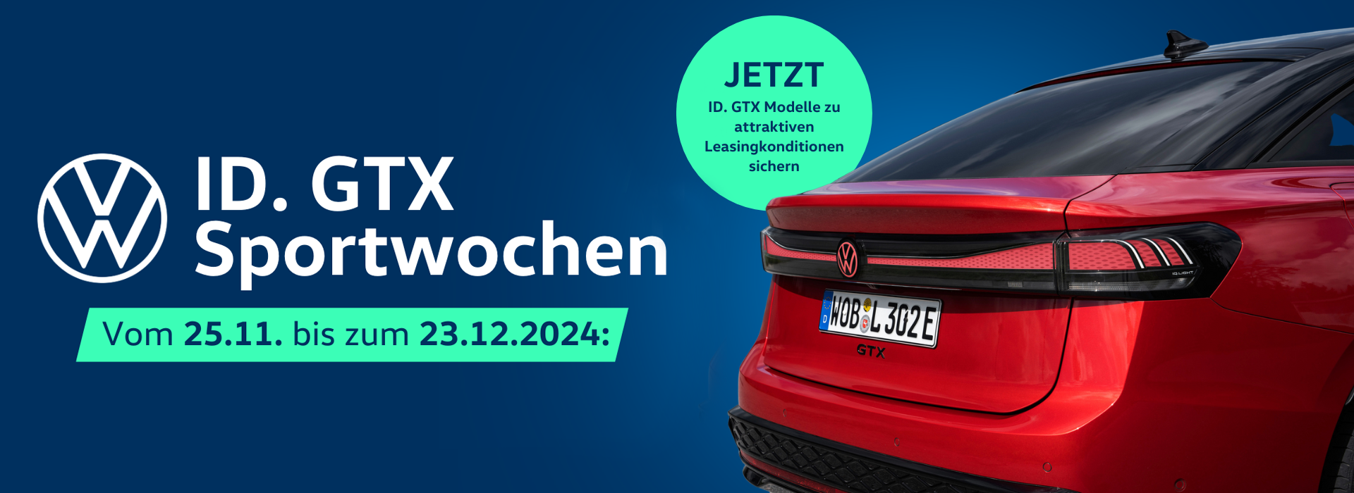 Die ID. GTX Sportwochen: Dynamik erleben – jetzt zu besonderen Konditionen!