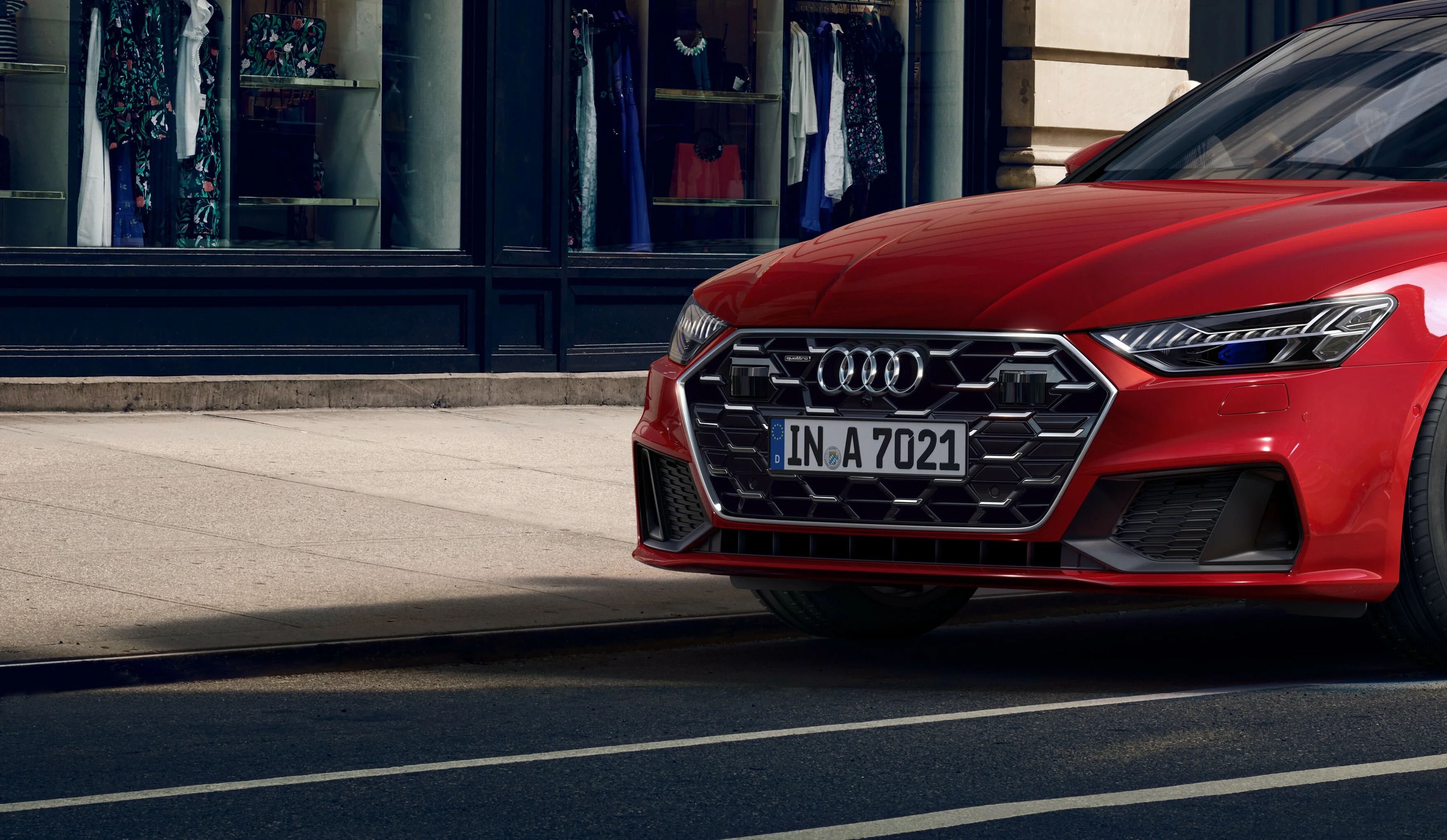 Der Audi A7 Sportback in der Frontansicht