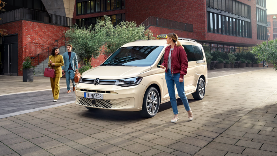 Die Außenansicht des VW Taxi