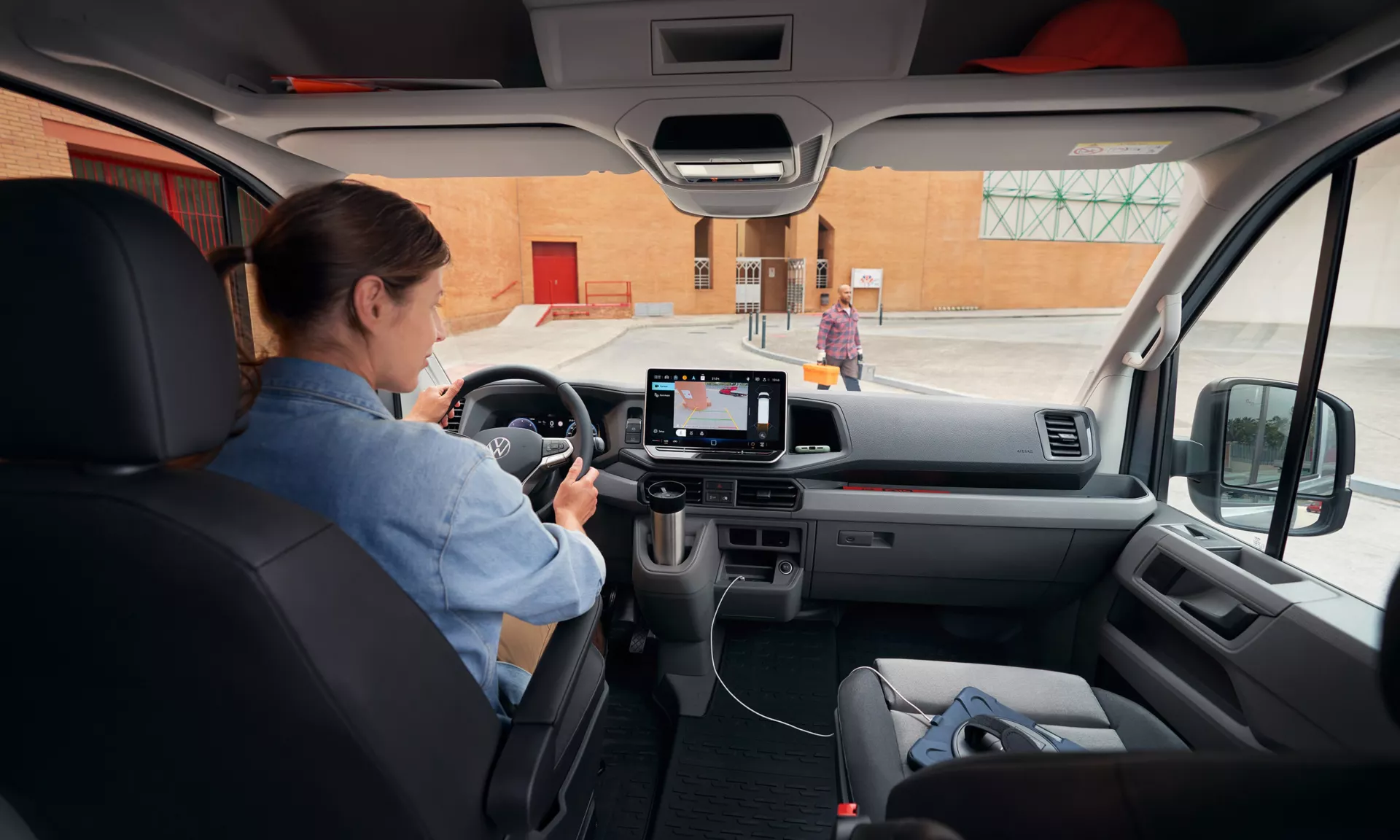 Das Interior des VW Crafter.